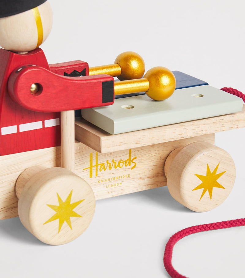 Harrods Guardsman wooden pull-along toy, UK version