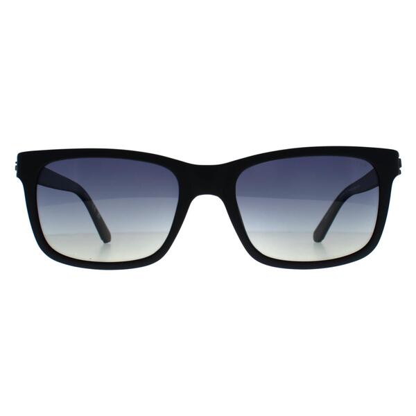 Guess men's black polarised sunglasses with smoke gradient lenses, UK version