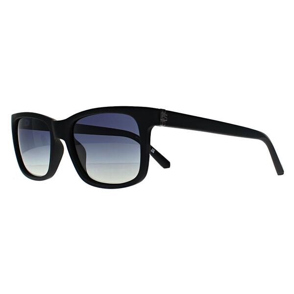 Guess men's black polarised sunglasses with smoke gradient lenses, UK version