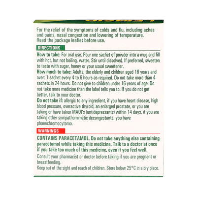 Lemsip Rhume et Grippe Sachets Citron Paquet de 10