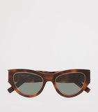 Saint Laurent cat eye sunglasses Havana tortoiseshell acetate (British brand)
