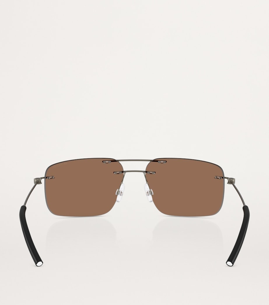 Moncler Steel Doppler sunglasses Italian design, imported from the UK