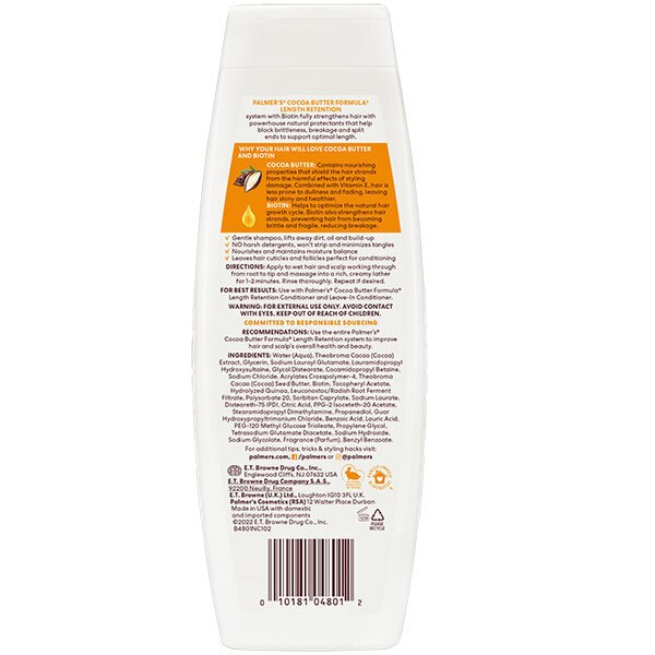 Palmer's Biotin Length Retention Shampoo 400ml GOODS Superdrug   