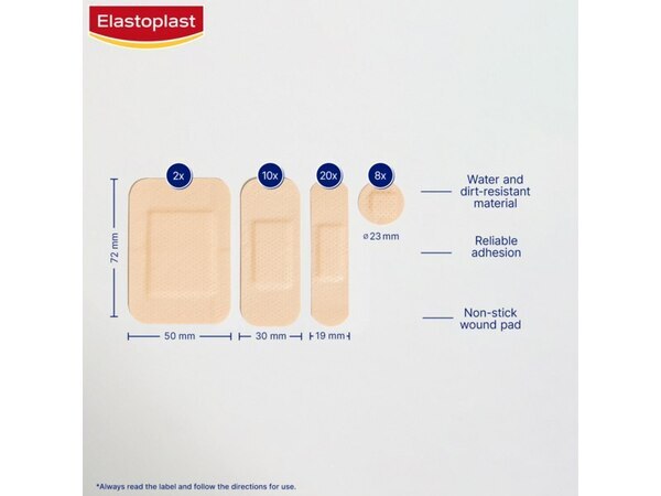 Elastoplast All-Purpose Water & Dirt Resistant, 40 Plasters GOODS Superdrug   