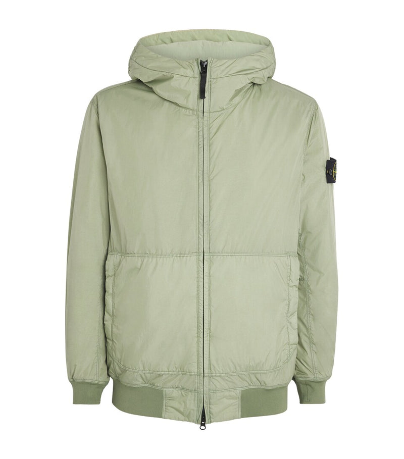 Men's Hoodie with Logo Patch on Sleeve