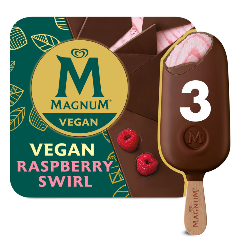 Magnum Vegan Raspberry Swirl GOODS ASDA   