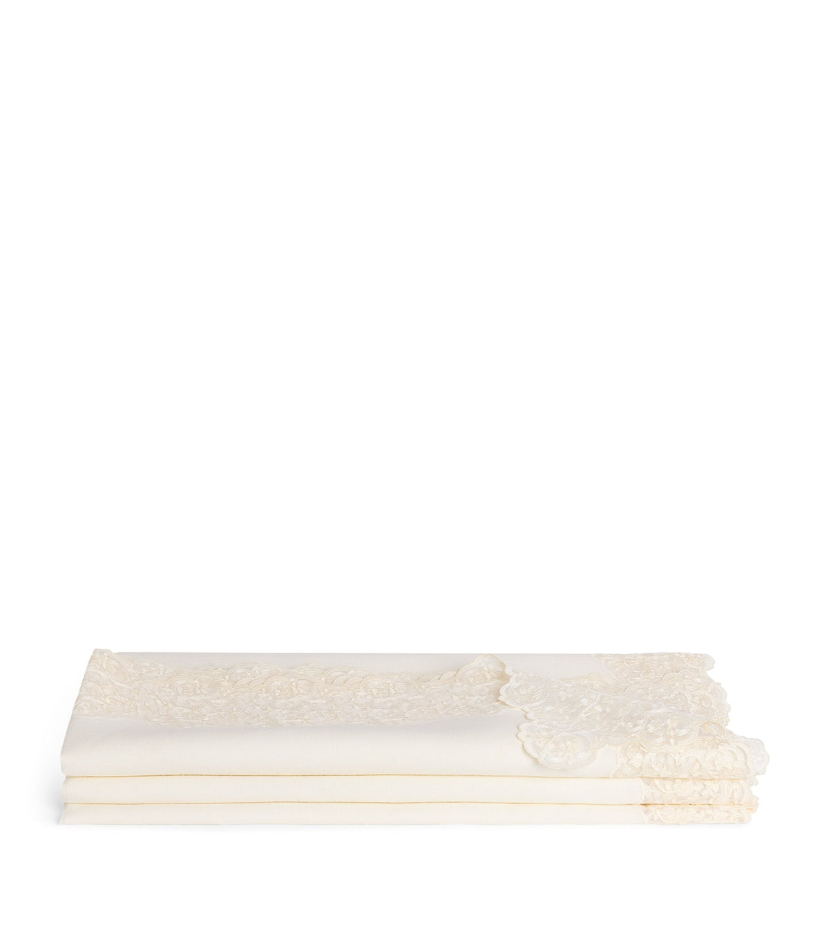 Dea Linen Lace-Trim Elite Tablecloth 170cm x 270cm - British product