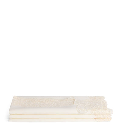 Harrods Dea Linen Lace-Trim Elite Tablecloth (170cm x 270cm)- Buy online at McGrocer