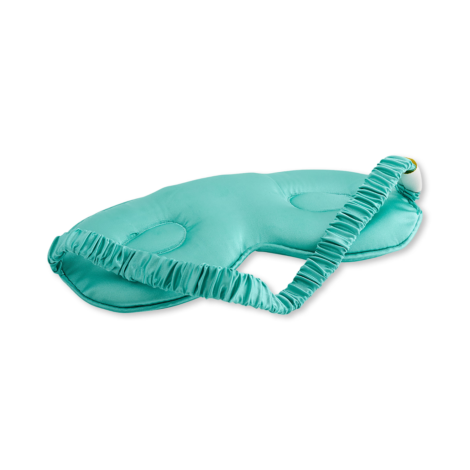 Smug Cloud padded satin sleep mask aqua (British brand)