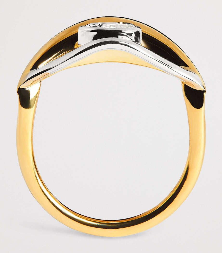 L'Atelier Nawbar Salvatore evil eye diamond ring size 46 - British product