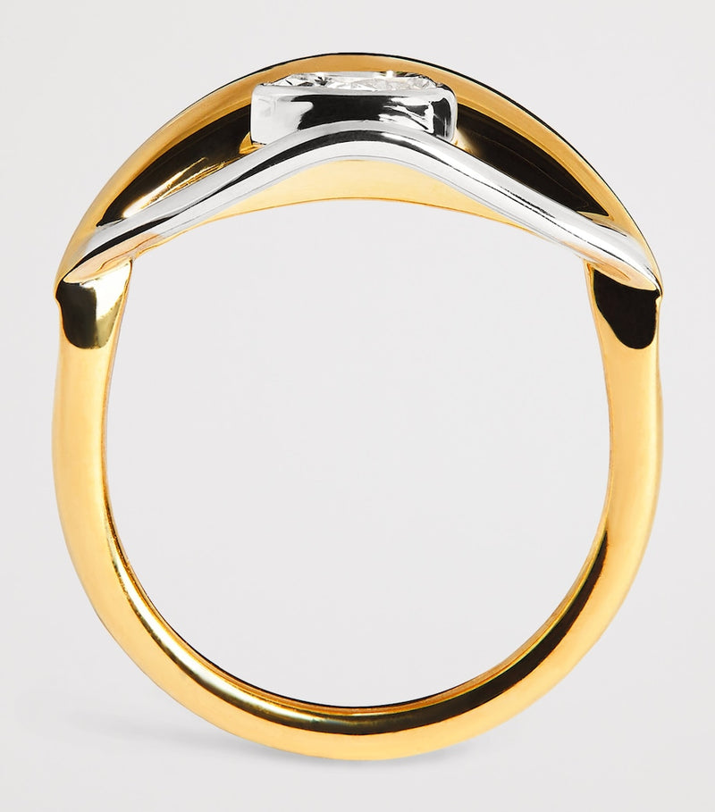 L'Atelier Nawbar Salvatore evil eye diamond ring size 46 - British product