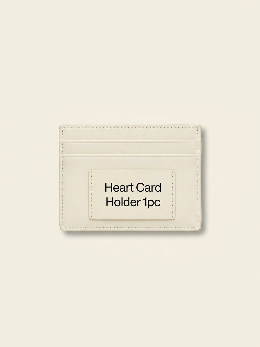 Vivienne Westwood leather card holder with heart motif, imported from the UK