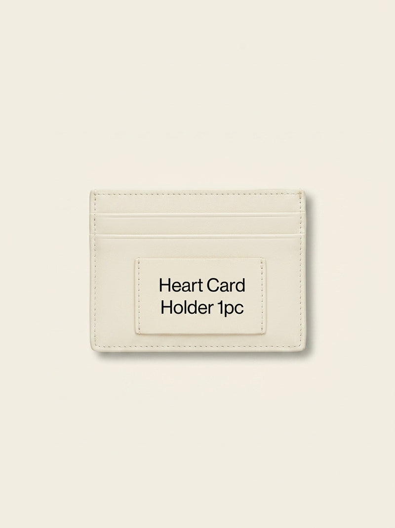 Vivienne Westwood leather card holder with heart motif, imported from the UK