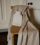 Araminta Campbell small alpaca-blend hot water bottle with rose fibre - British product