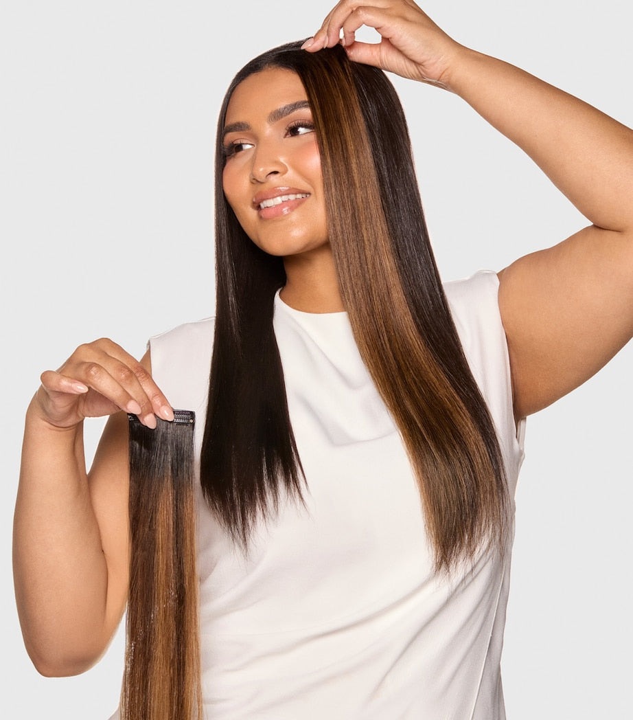 Beauty Works BARELY THERE Minis clip-in hair extensions 20 inches - British product