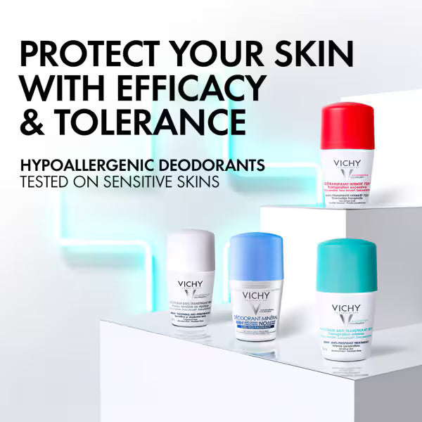 Vichy 48HR Intensive Roll-On Anti-Perspirant 50ml (British brand)