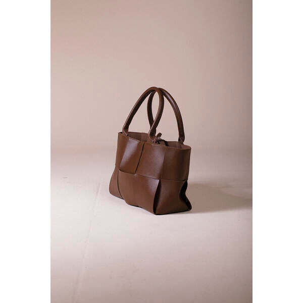 SVNX woven tote bag dark brown - British product