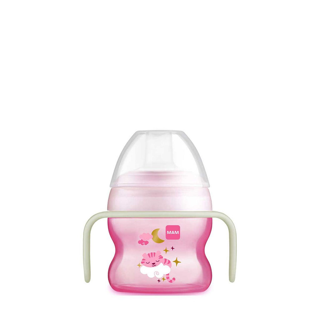 MAM Starter Cup with Glow Handles 150ml Pink