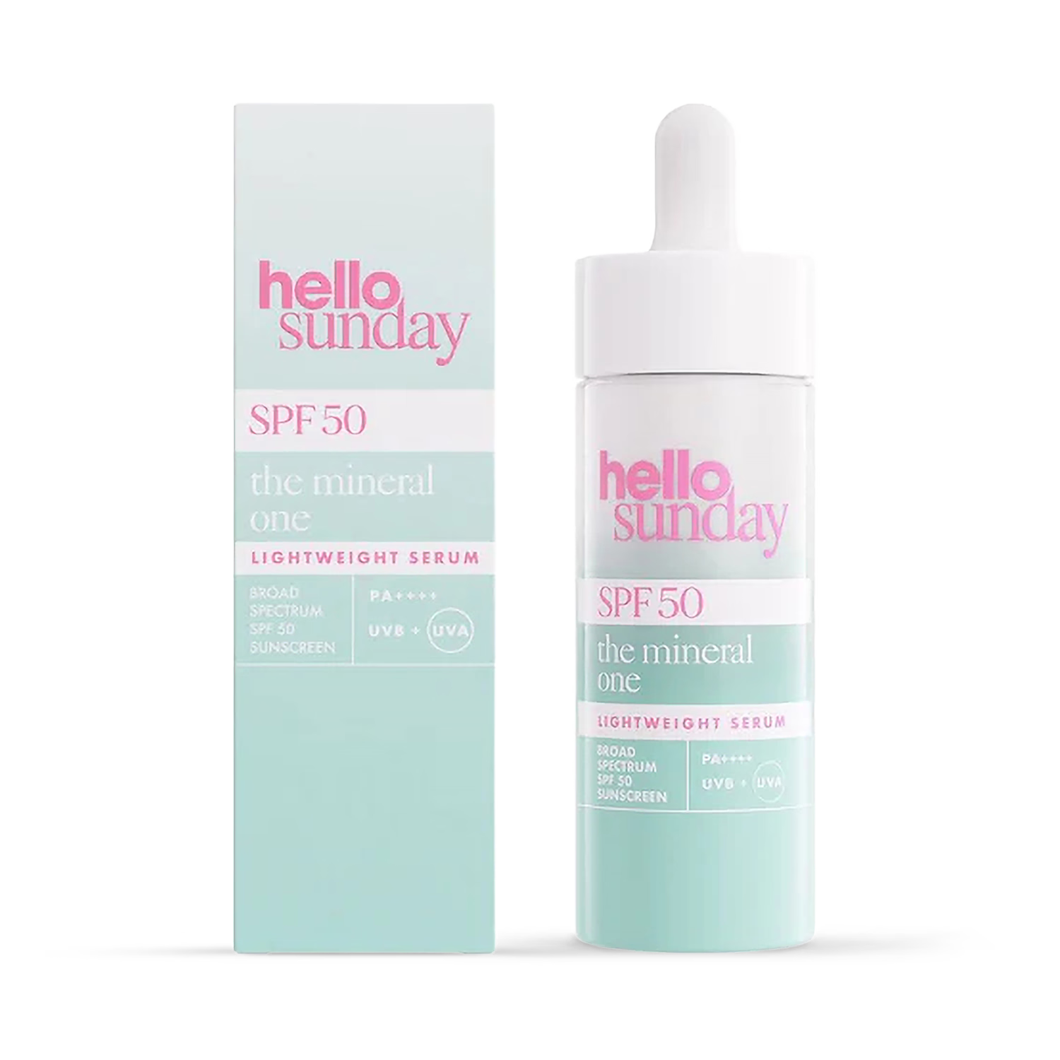 Hello Sunday mineral sunscreen serum SPF50 30ml, UK version