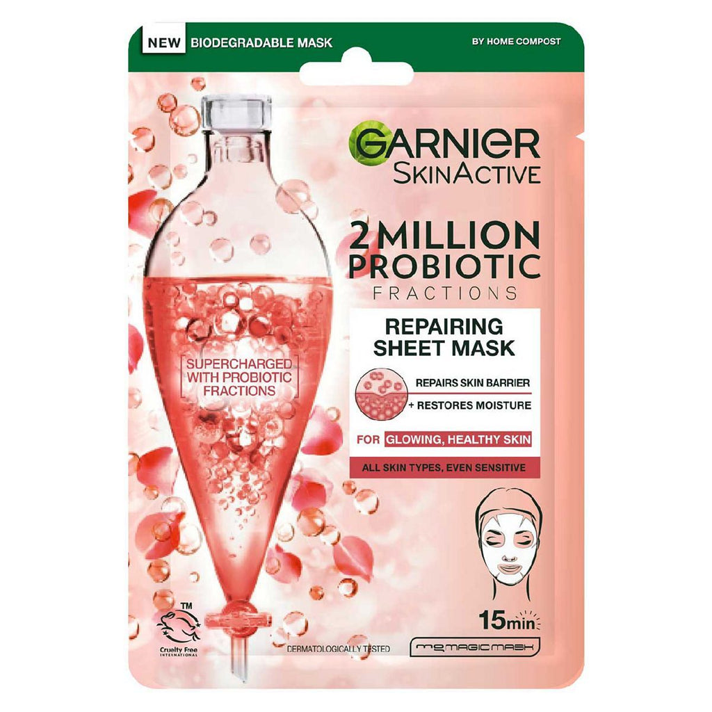 Garnier 2 Million Probiotic Fractions Repairing Face Sheet Mask 22g