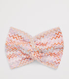 Missoni knot-front zigzag headband, imported from the UK