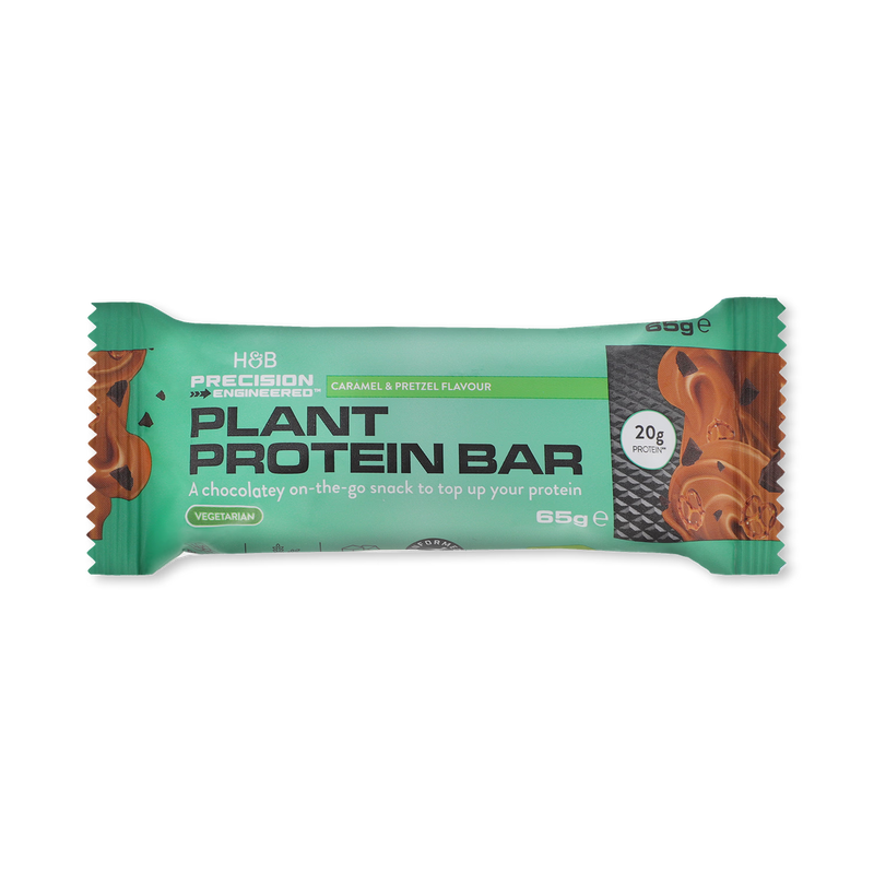 Precision Engineered plant protein bar caramel pretzel 65g, UK version