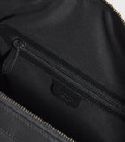 Harrods leather holdall with gunmetal hardware, imported from the UK