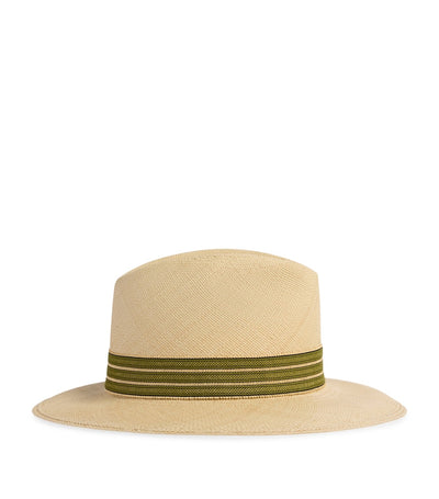 Harrods Dunhill Straw Trilby Hat- Buy online at McGrocer