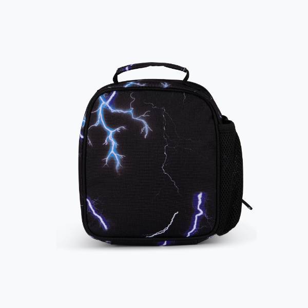 Hype lunch bag black lightning print, imported from the UK