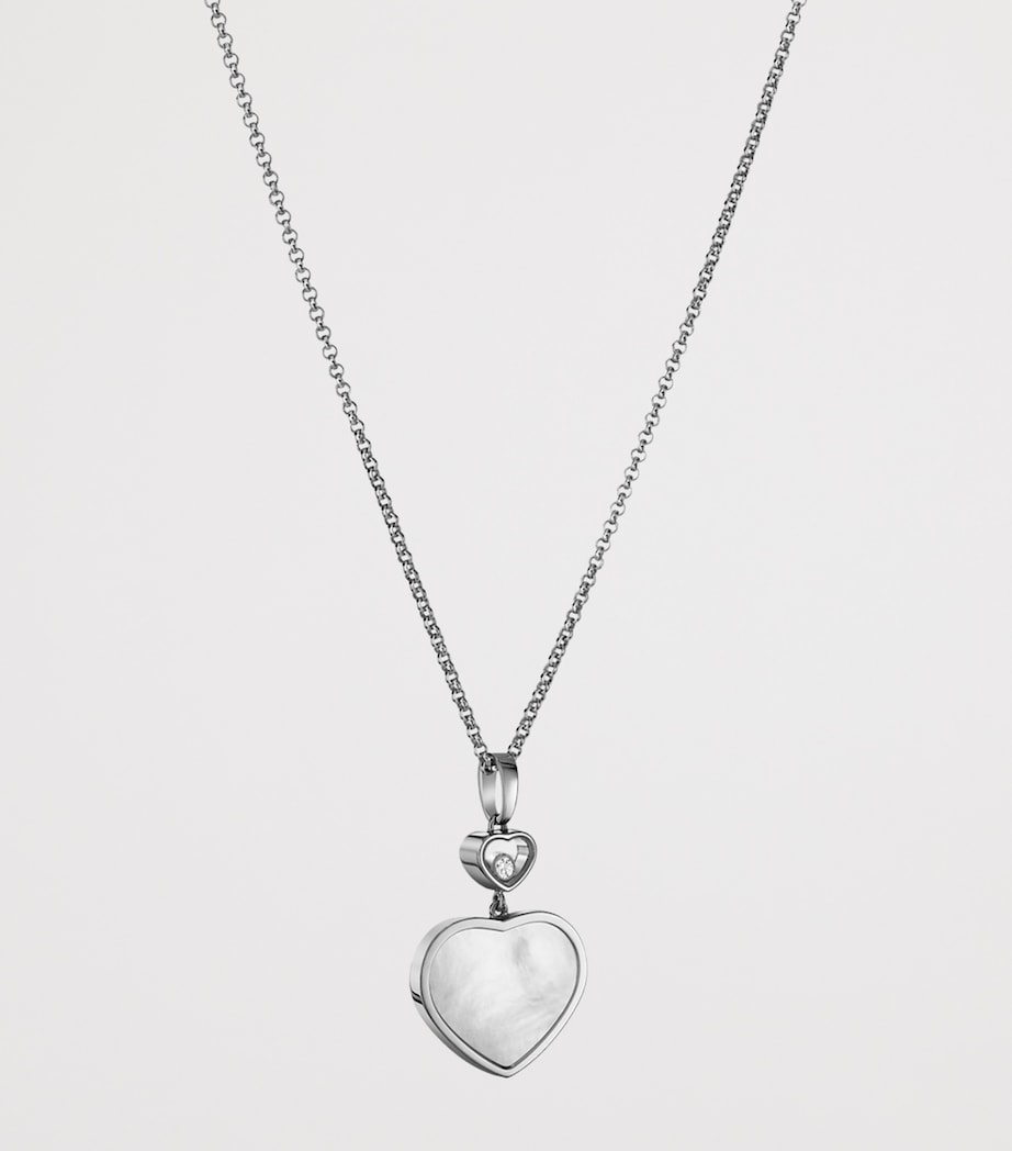 Chopard Happy Hearts pendant white gold diamond (British brand)