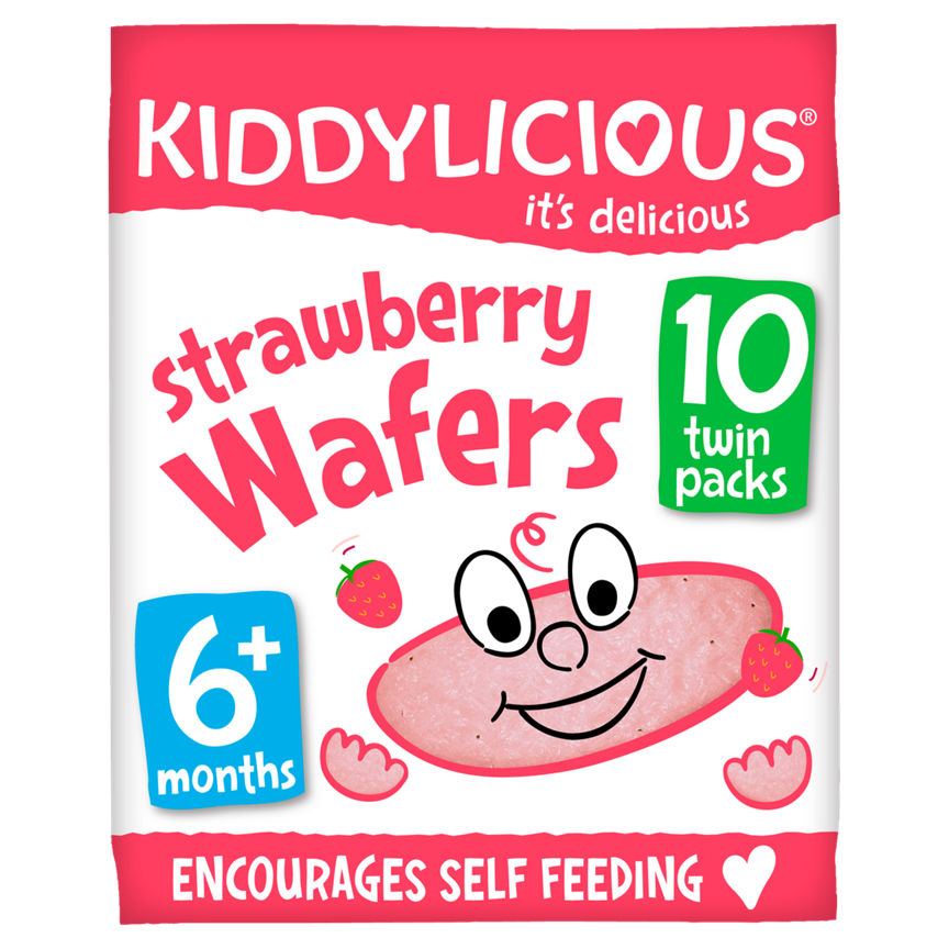 Kiddylicious Strawberry Wafers 6+ Months