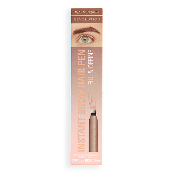 Revolution Instant Brow Hair Pen Warm Brown, UK version