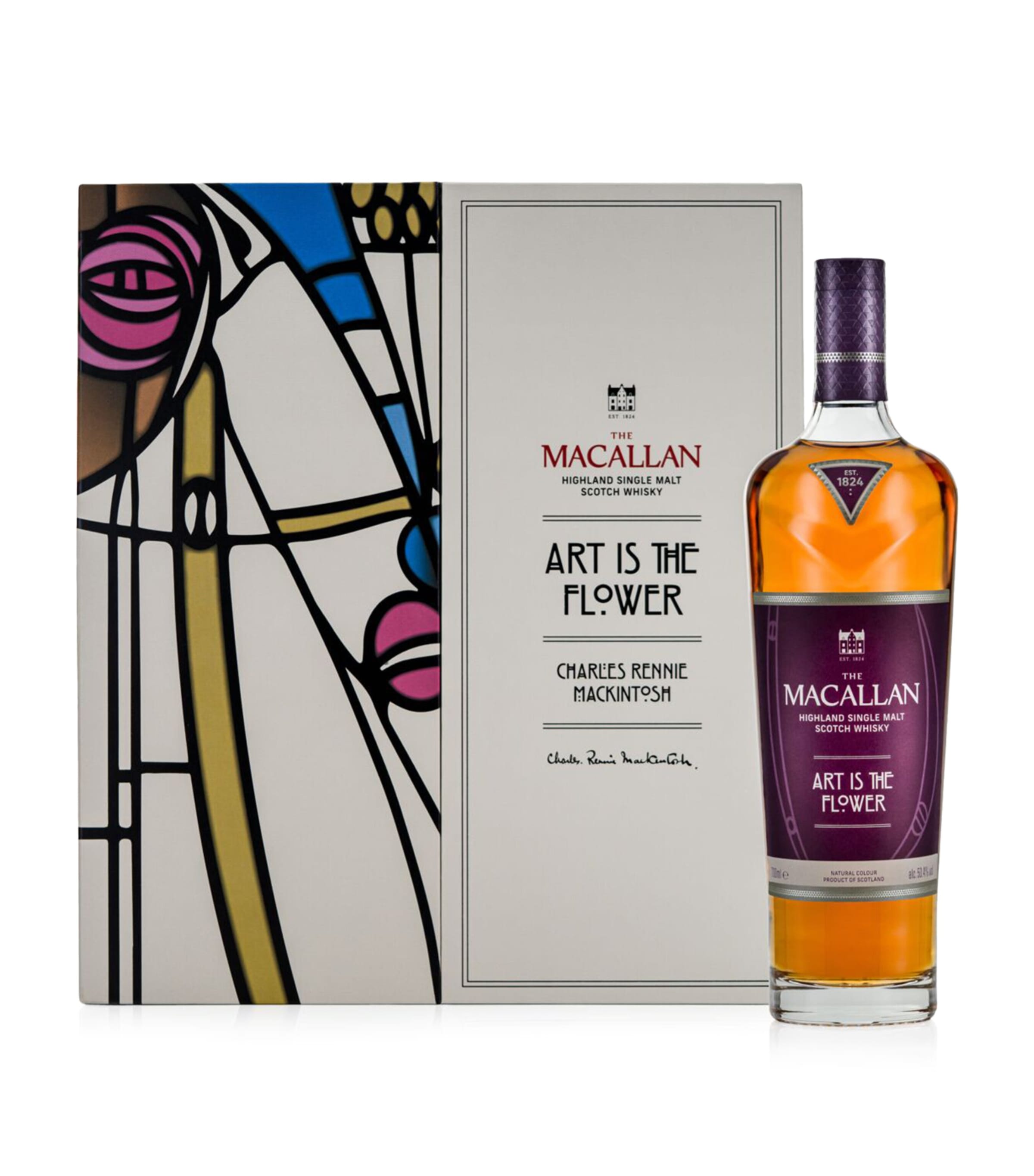 The Macallan Art is the Flower single malt whisky 70cl (British brand)