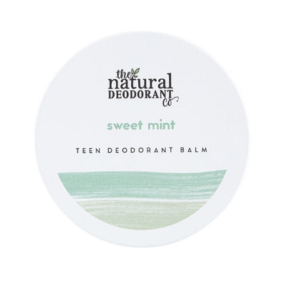 Superdrug The Natural Deo Co. Teen Deodorant Balm Sweet Mint 55g- Buy online at McGrocer