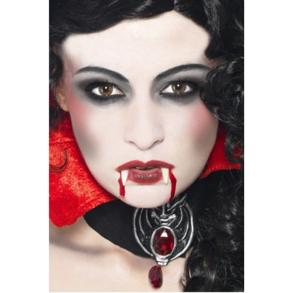Smiffys vampire make-up set with fangs and fake blood, imported from the UK
