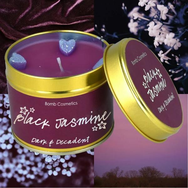 Bomb Cosmetics Black Jasmine scented candle 180g, imported from the UK