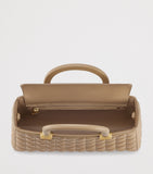 Bvlgari Serpentine Duo top-handle bag in quilted lambskin - British product