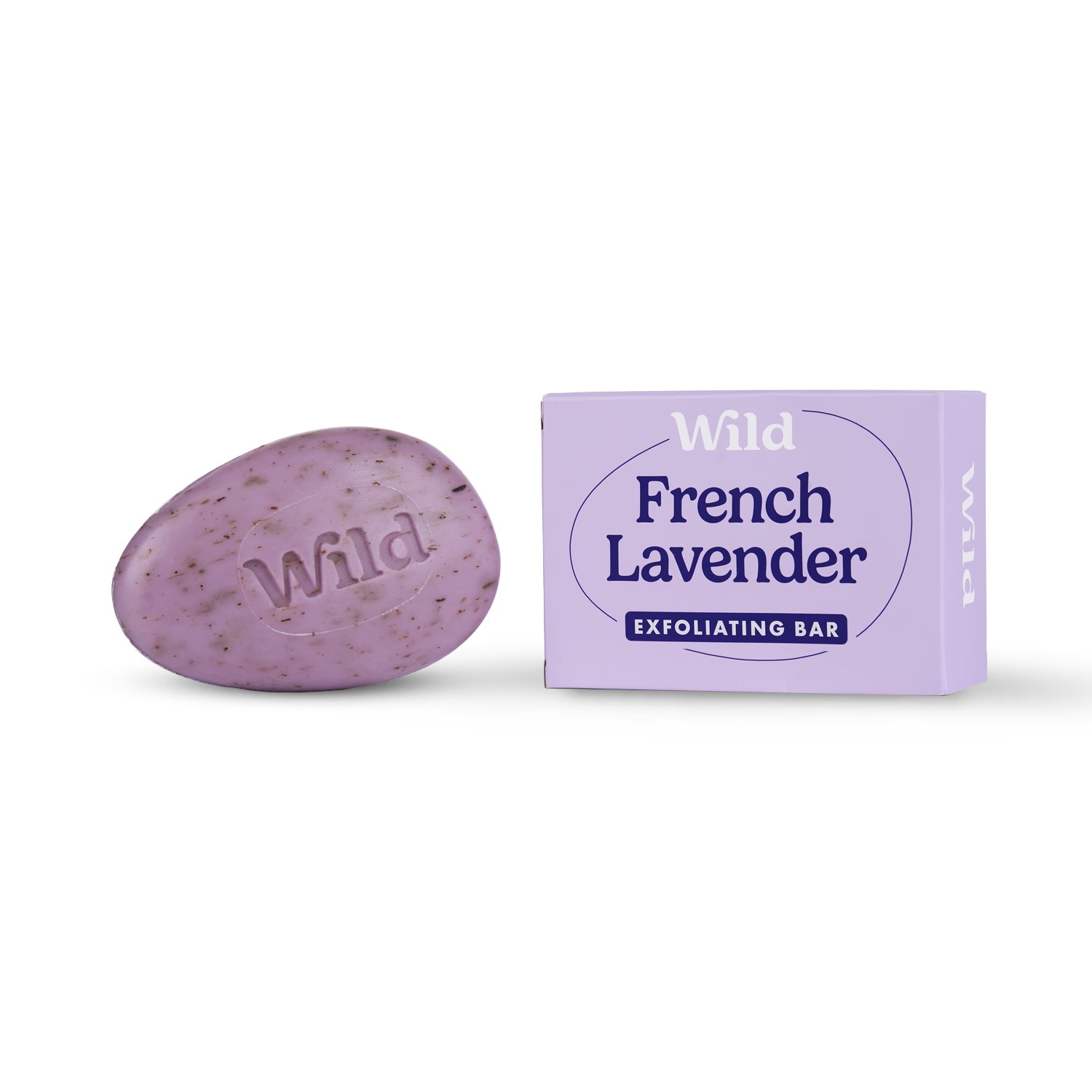 Wild lavender exfoliating soap bar 125g (British brand)