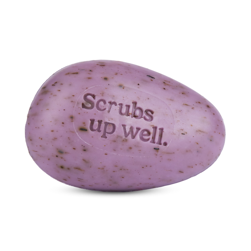 Wild lavender exfoliating soap bar 125g (British brand)