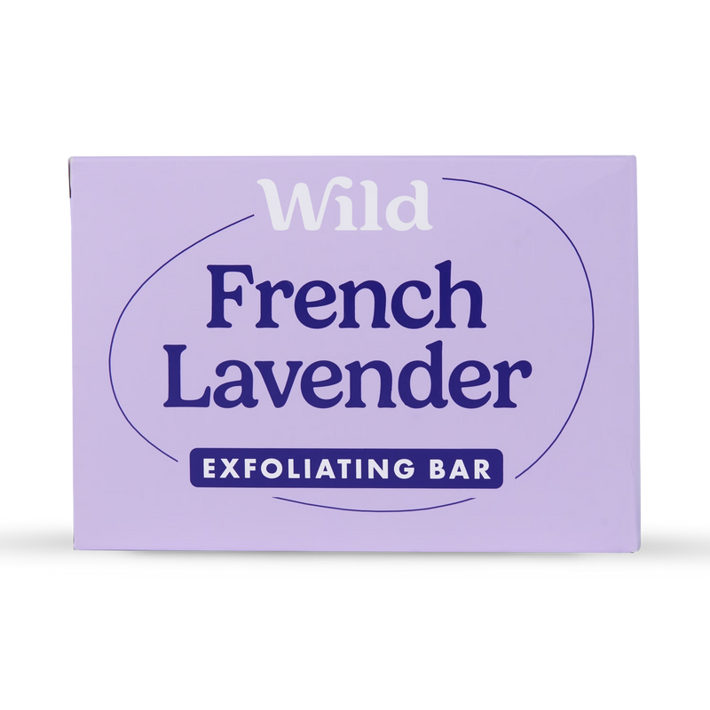 Wild lavender exfoliating soap bar 125g (British brand)