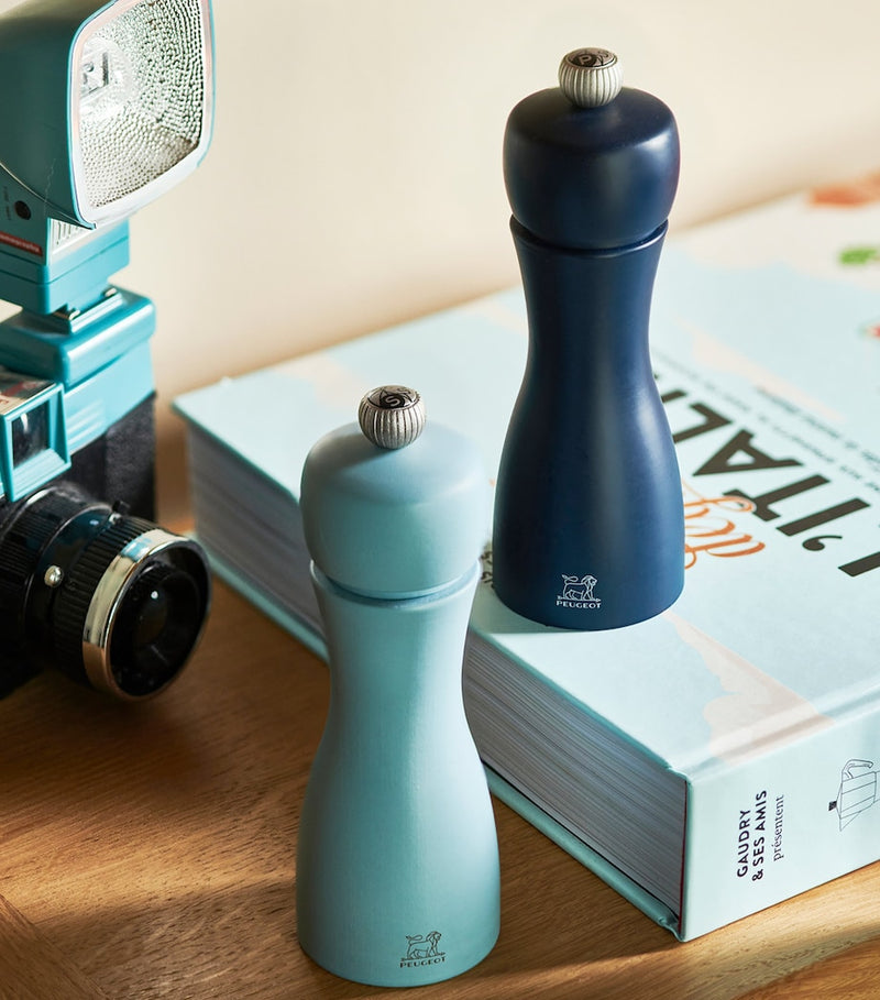 Peugeot Tahiti salt and pepper mill set, imported from the UK