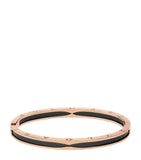 Bvlgari B.Zero1 rose gold and ceramic bangle, UK version