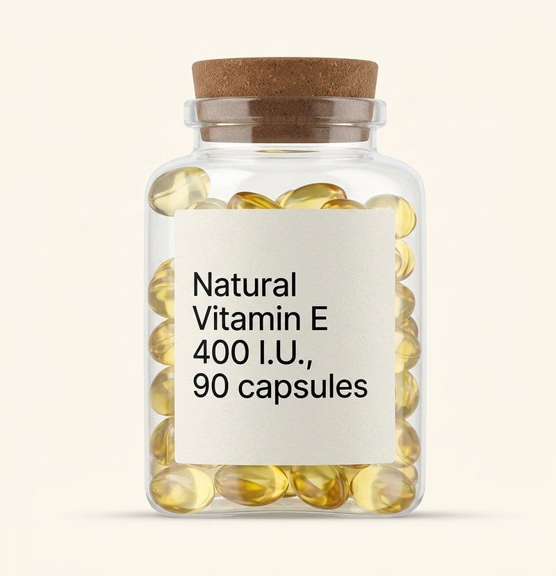 Holland & Barrett Natural Vitamin E 400iu 90 capsules (British brand)