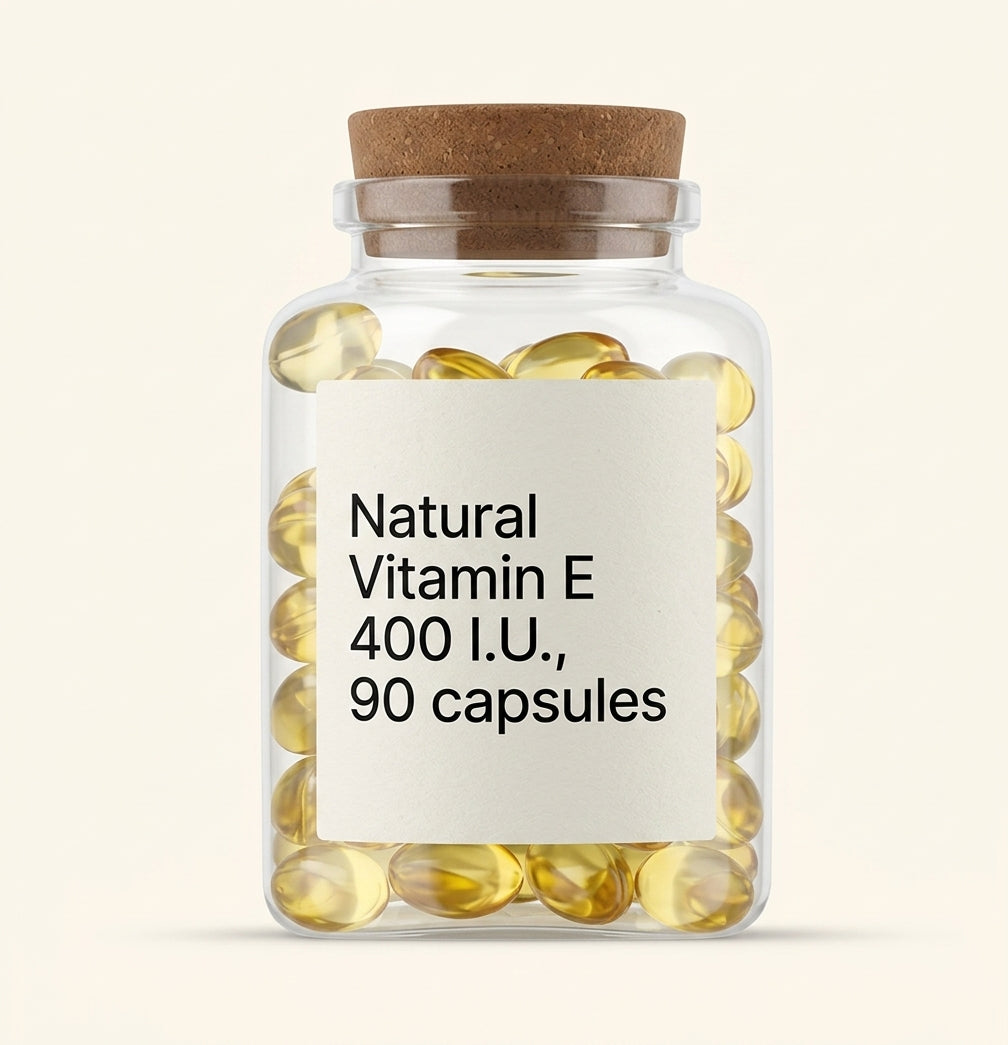 Holland & Barrett Natural Vitamin E 400iu 90 capsules (British brand)
