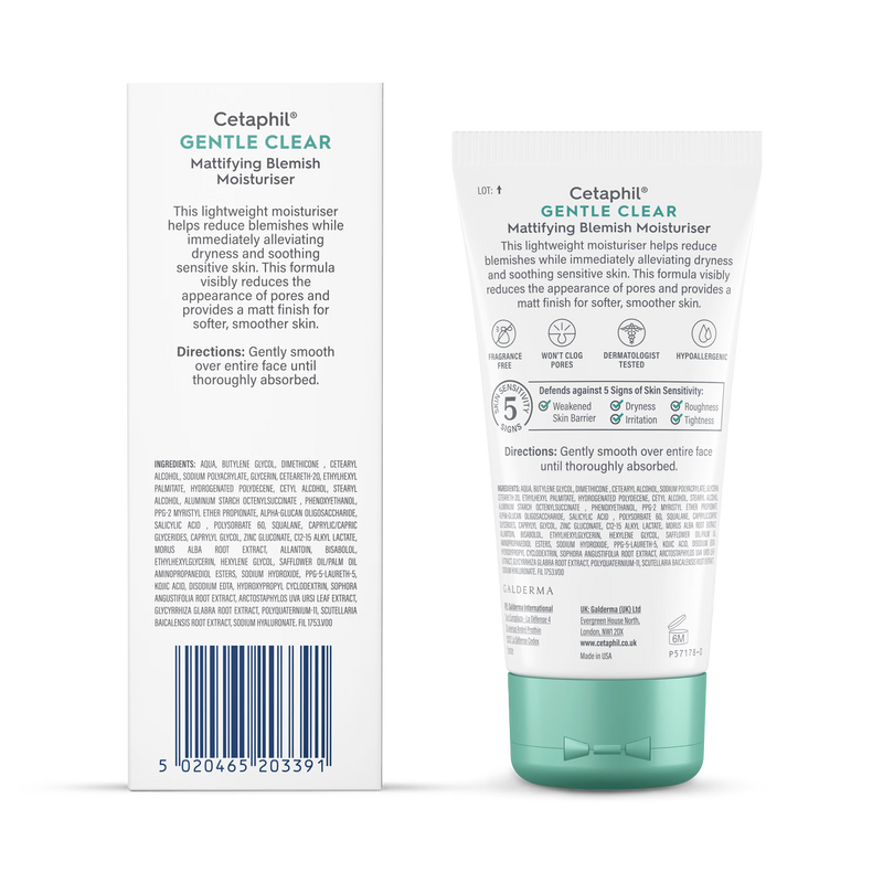 Cetaphil gentle clear blemish moisturiser 89ml (British brand)