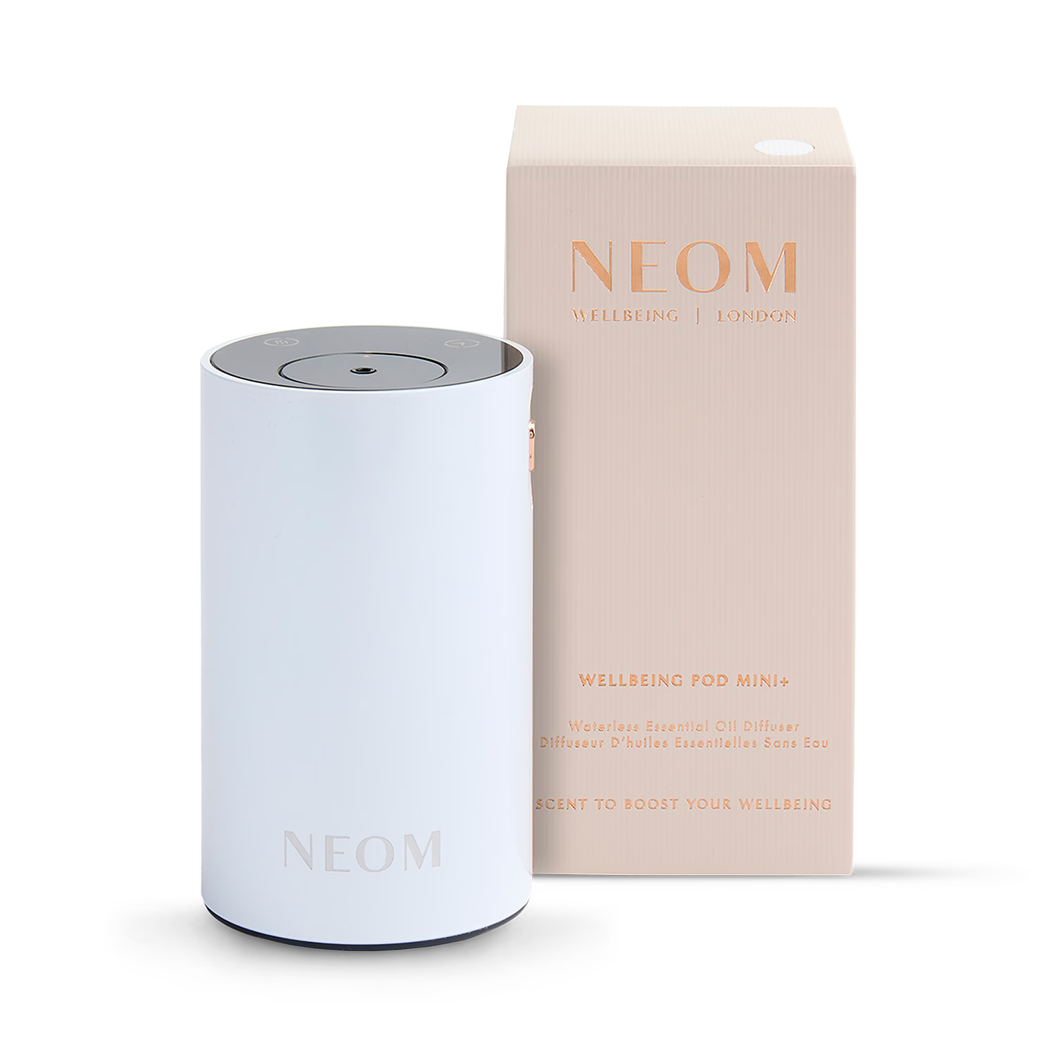 NEOM Wellbeing Pod Mini+ waterless diffuser white (British brand)