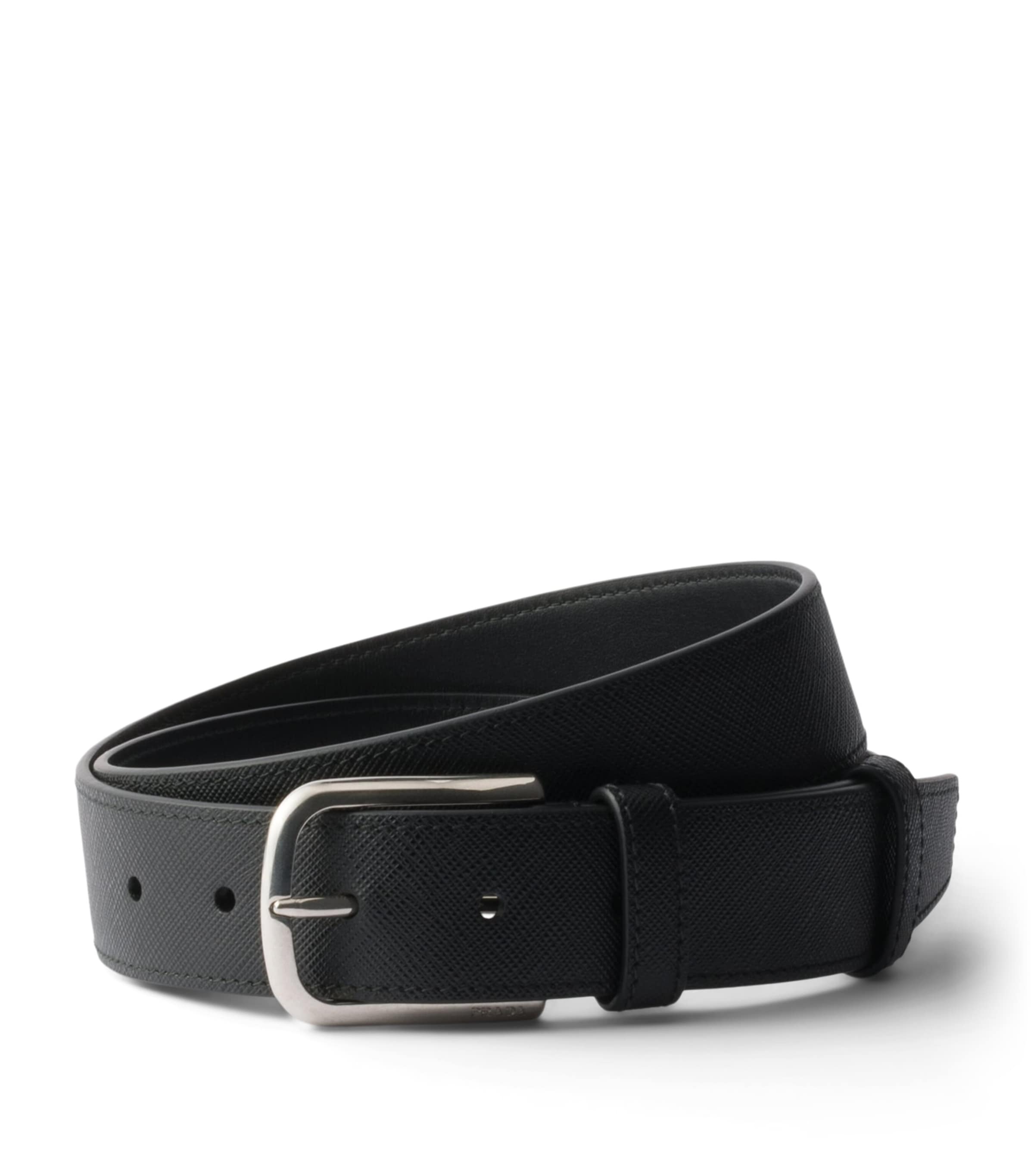 Prada Saffiano leather belt Italian luxury (British brand)