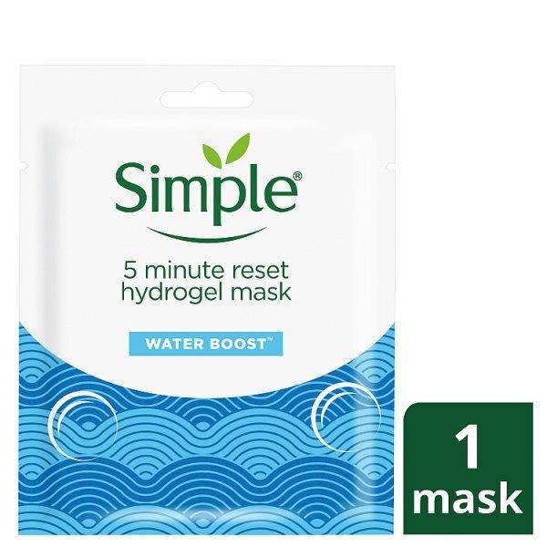 DNR Simple water boost 5 Minute Reset Hydrogel sheet mask GOODS Superdrug   