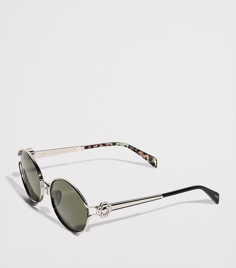 Maje metal round sunglasses, imported from the UK