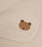 Donsje muslin embroidered Ploekie baby blanket - British product